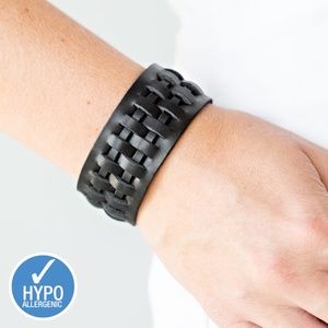 Black Leather Bracelet